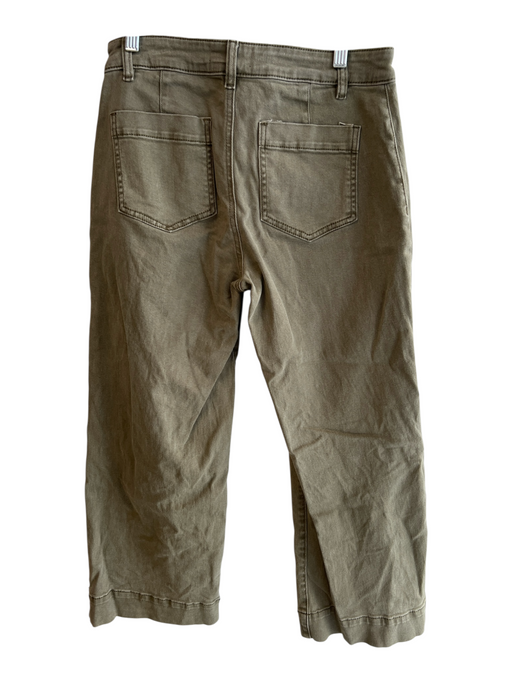 Sanctuary Size 28 Green Cotton Mid Rise Front Pockets Zip Fly Wide Leg Jeans Green / 28