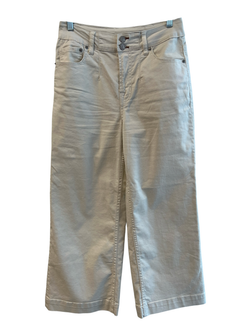 Frye Size 27 Tan Cotton & Polyester High Rise Zip Fly Double Button Detail Jeans Tan / 27