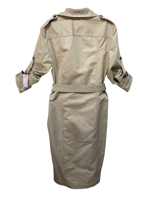 Zara Size S Khaki Beige Cotton Blend Solid Belt included Trench Coat Khaki Beige / S