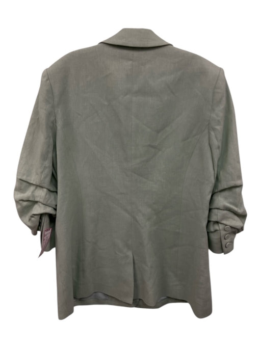 Cinq a Sept Size 14 Light Green Linen & Cotton Blazer Belt Inc Short Set Light Green / 14