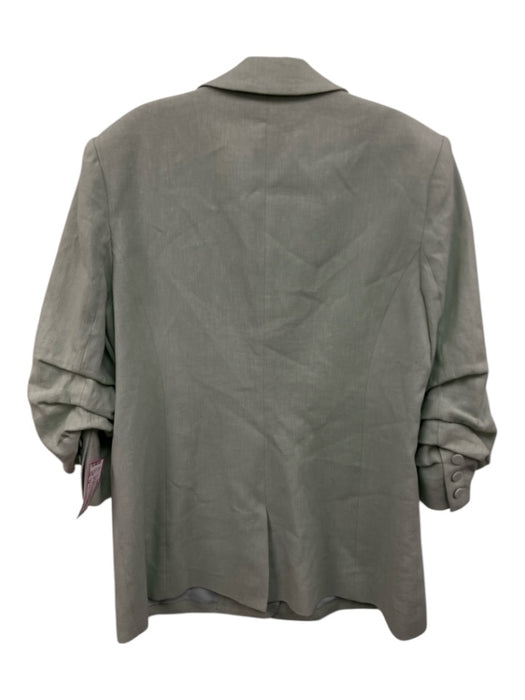 Cinq a Sept Size 14 Light Green Linen & Cotton Blazer Belt Inc Short Set Light Green / 14