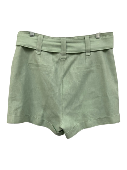 Cinq a Sept Size 14 Light Green Linen & Cotton Blazer Belt Inc Short Set Light Green / 14