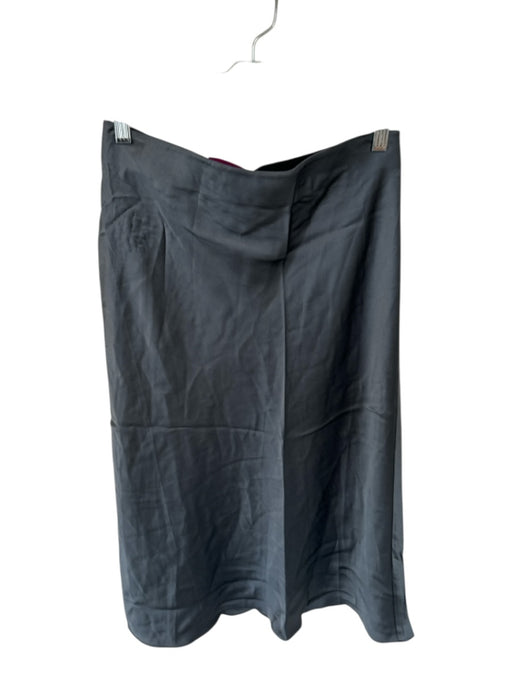 Quince Size M Charcoal Silk Elastic Waist Midi Skirt Charcoal / M