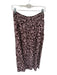 Madewell Size 8 Maroon & Pink Viscose Smocked Waist Band Flowers Maxi Skirt Maroon & Pink / 8