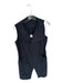Porto Size 2 Black Viscose Sleeveless Collar Zip Up Knee length Dress Black / 2