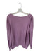 Planet Size One Size Purple Pima Cotton Blend Long Sleeve Boat Neck Top Purple / One Size