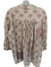 Magnolia Pearl Size EST 2 Cream & Purple Cotton Floral Patchwork Buttons Dress Cream & Purple / EST 2