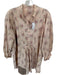 Magnolia Pearl Size EST 2 Cream & Purple Cotton Floral Patchwork Buttons Dress Cream & Purple / EST 2