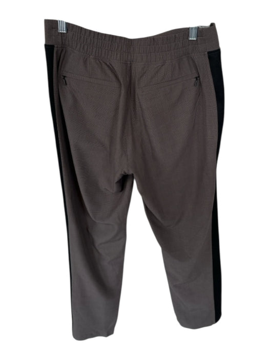 Athleta Size 4 Brown & Black Polyester Houndstooth Pin Stripe Athleisure Pants Brown & Black / 4