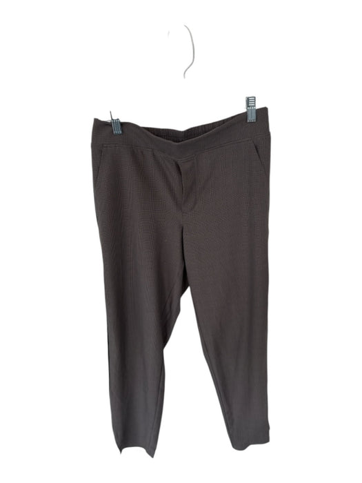 Athleta Size 4 Brown & Black Polyester Houndstooth Pin Stripe Athleisure Pants Brown & Black / 4