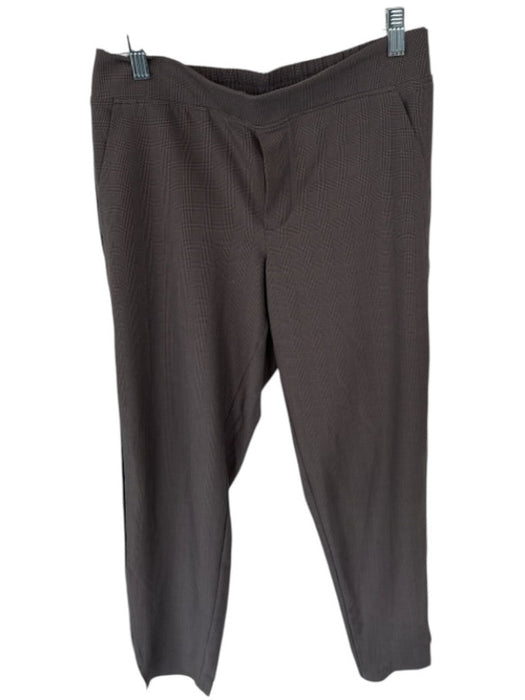 Athleta Size 4 Brown & Black Polyester Houndstooth Pin Stripe Athleisure Pants Brown & Black / 4