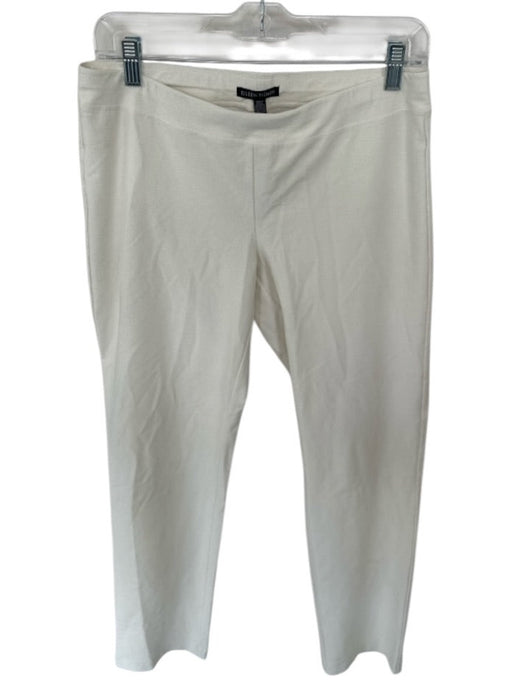 Eileen Fisher Size S/P Cream Viscose Blend Elastic Waist Back Darts Pants Cream / S/P