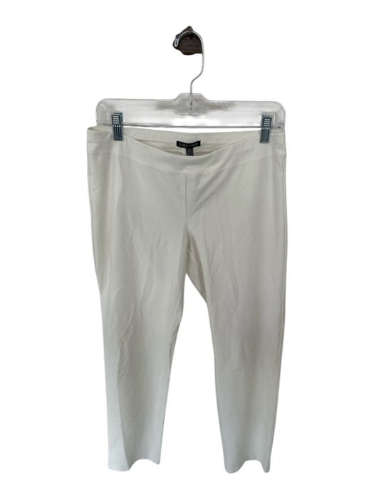 Eileen Fisher Size S/P Cream Viscose Blend Elastic Waist Back Darts Pants Cream / S/P