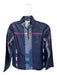 Jean Pierre Klifa Size S Navy & Purple Polyester Geometric Long Sleeve Jacket Navy & Purple / S