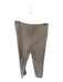 Renuar Size 6 Khaki Rayon Blend Elastic Waist Faux Pockets Striped Pants Khaki / 6