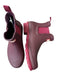 Hunter Shoe Size 8 Mauve Rubber Chelsea Ankle Height Rain Booties Mauve / 8