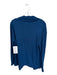 Athleta Size M Indigo Tencel Blend Long No zip Pockets Athletic Jacket Indigo / M