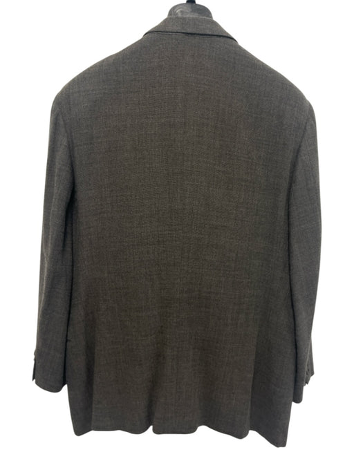 Calvin Klein Made in Italy Gray Wool Blend Solid 3 button Men's Suit Gray / 44