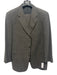 Calvin Klein Made in Italy Gray Wool Blend Solid 3 button Men's Suit Gray / 44