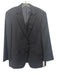 Boss Navy Wool Blend Solid 2 Button Men's Blazer Navy / 46R