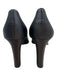 Richard Tyler Shoe Size 10 Midnight blue Satin Upper Flower Detail D'orsay Pumps Midnight blue / 10