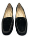 Kate Spade Shoe Size 10 Black Leather Upper Suede Contrast Stitch Loafers Black / 10