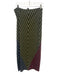 Vivienne Tam Size 3 Red, Green & Multi Cotton Blend Floral Striped Zip front Top Red, Green & Multi / 3