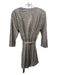 saltwater LUXE Size Small Silver Polyester Sequin Wrap Long Sleeve Mini Dress Silver / Small