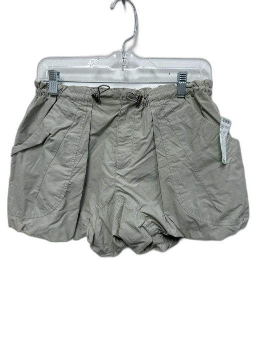 Free People Size XS Gray Polyamide Blend Draw Cord Bubble Hem Shorts Gray / XS