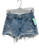 Agolde Size 25 Light Wash Cotton Distressed Button Fly High Rise Cut Off Shorts Light Wash / 25