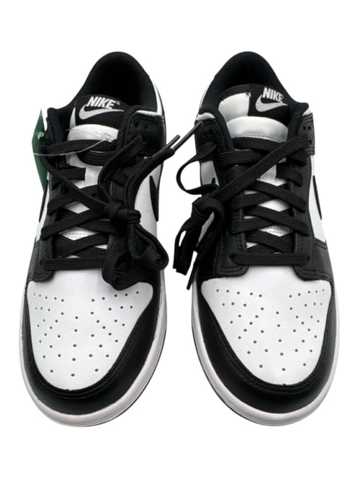 Nike Air Jordan Shoe Size 7 Black & White Leather Upper lace up Low Top Sneakers Black & White / 7