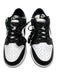 Nike Air Jordan Shoe Size 7 Black & White Leather Upper lace up Low Top Sneakers Black & White / 7
