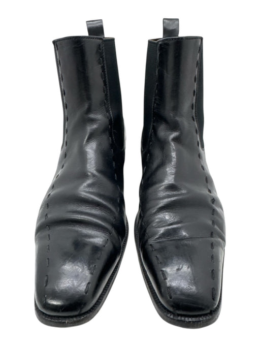 Dolce & Gabbana Shoe Size 7.5 AS IS Black Leather Solid Chelsea Boot Men's Shoes Black / 7.5