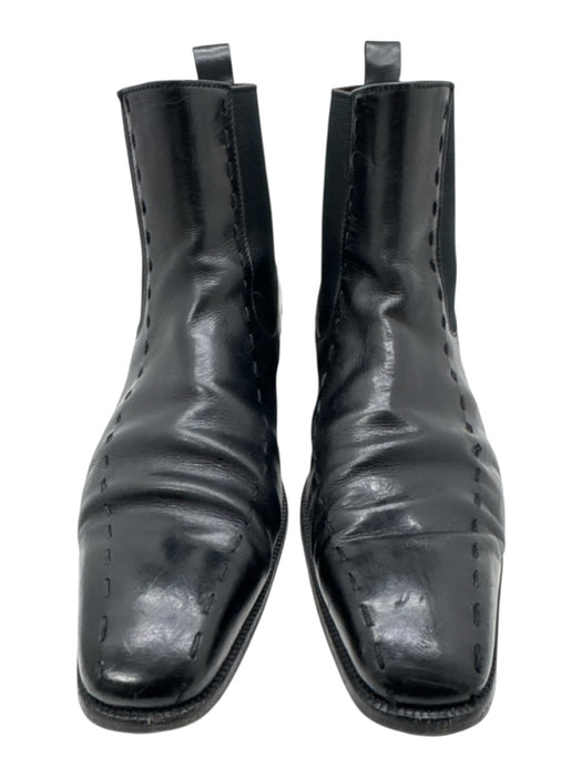 Dolce & Gabbana Shoe Size 7.5 AS IS Black Leather Solid Chelsea Boot Men's Shoes Black / 7.5