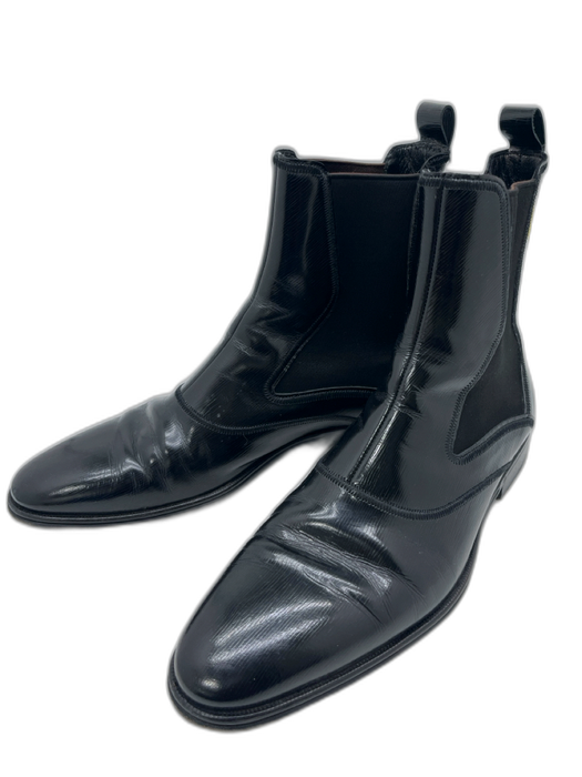 Dolce & Gabbana Shoe Size 7 Black Leather Solid Chelsea Men's Shoes Black / 7