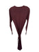 Lilla P Size S Maroon Cotton Long Sleeve Belted Maxi Dress Maroon / S