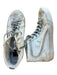 Golden Goose Shoe Size 40 White & Gray Leather & Suede High Top Sneakers White & Gray / 40