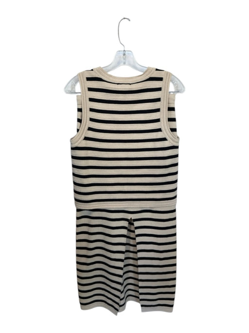 Z Supply Size S Tan & black Cotton Drawstring Striped Sleeveless Maxi Skirt Set Tan & black / S