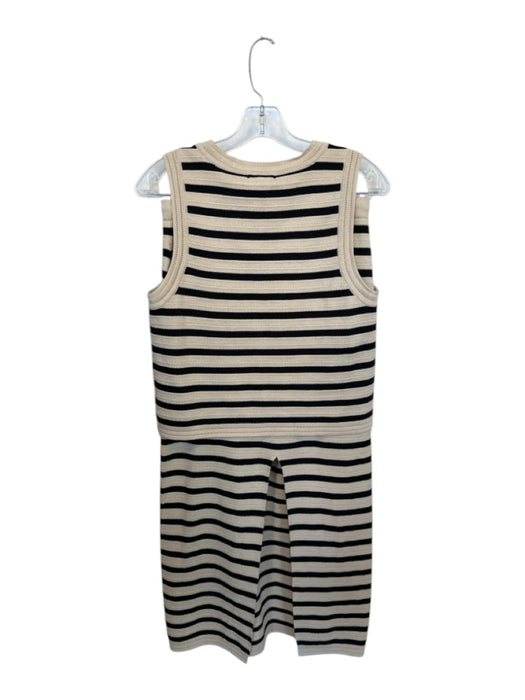 Z Supply Size S Tan & black Cotton Drawstring Striped Sleeveless Maxi Skirt Set Tan & black / S