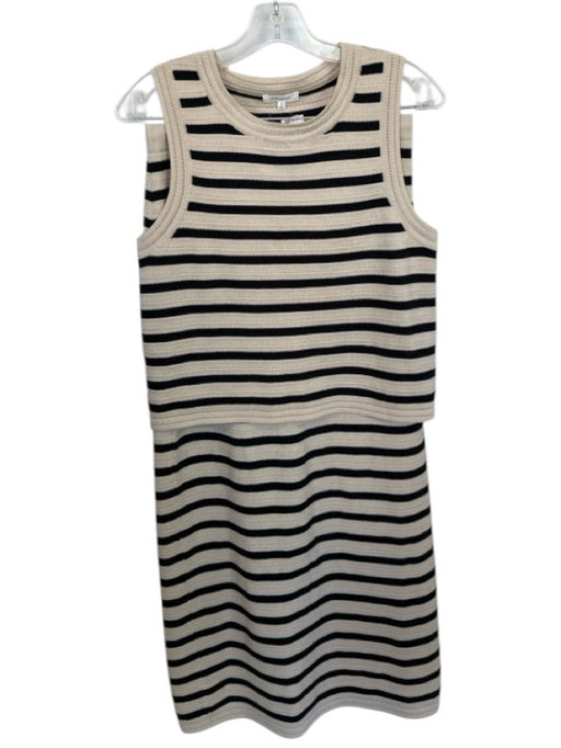 Z Supply Size S Tan & black Cotton Drawstring Striped Sleeveless Maxi Skirt Set Tan & black / S