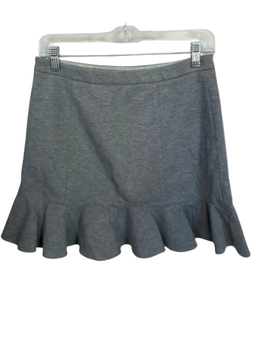 Tibi Size Est S Gray Side Zip Ruffles Mini Skirt Gray / Est S