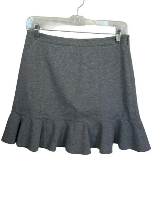 Tibi Size Est S Gray Side Zip Ruffles Mini Skirt Gray / Est S