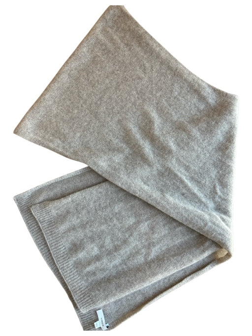 Vince Oatmeal Cashmere Knit scarf Oatmeal / One Size