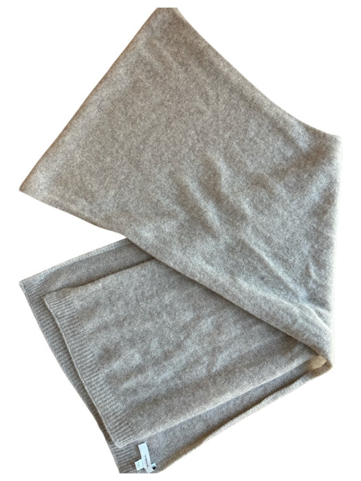 Vince Oatmeal Cashmere Knit scarf Oatmeal / One Size