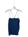 Tibi Size 2 Navy Triacetate Spaghetti Strap Square Neck Top Navy / 2