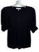 Frame Size M Black Viscose Blend Short Balloon Sleeve Stretch Top Black / M