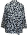 Tibi Size 2 Navy & white Cotton Long Sleeve Flowers Buttons Knee length Coat Navy & white / 2