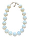 Cream Resin Round Beads Chunky Necklace Cream