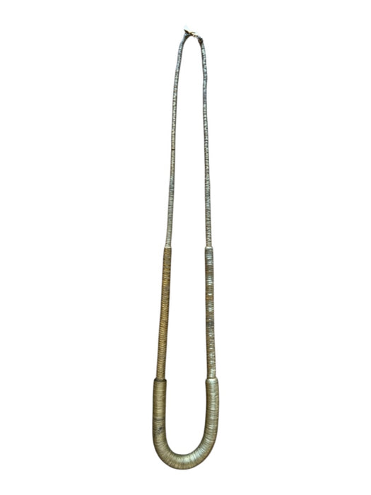 Serefina Brass Metal Long Necklace Brass