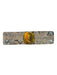 Leighelena Brown & Orange Leather Python Snap buttons Wide Cuff Bracelet Brown & Orange